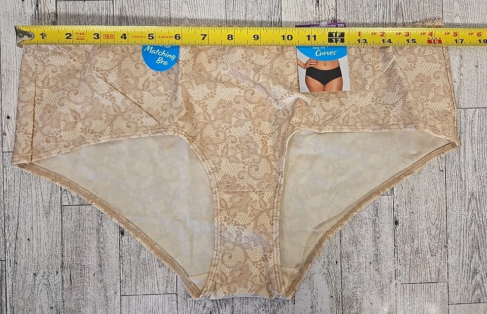Playtex Cheeky Hipster 2XL Love My Curves Mujer Bragas Beige Floral Foto 2 de 4