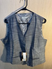 Men s Chef Works Gray Urban Collection Vest Size Large NWT
