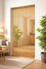 Türvorhang natur Raumteiler Sichtschutz Insektenschutz Spanischer Vorhang