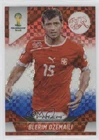 2014 Panini Prizm World Cup Soccer Red White and Blue Plaid Blerim Dzemaili #183