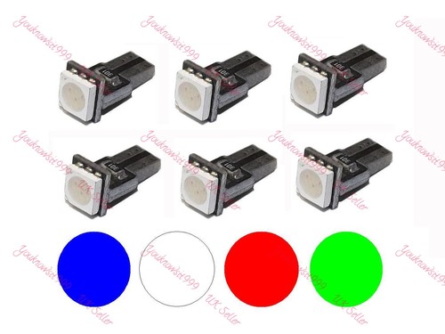 1 2 4 6 10x T5 286 Wedge Light Bulbs non canbus 5050 SMD LED Dash Clocks 12v Car - Picture 5 of 9