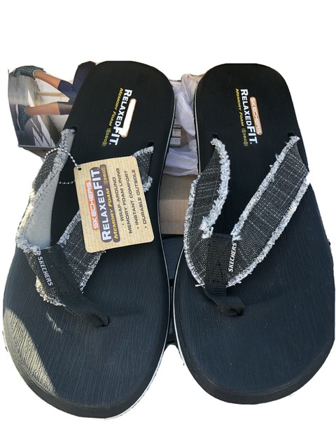 skechers men's fray cotton thong