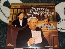 Witness For the Prosecution Letterbox Laserdisc LD Tyrone Power Free Ship 50