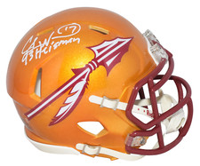 CHARLIE WARD SIGNED FLORIDA STATE SEMINOLES FLASH SPEED MINI HELMET BECKETT