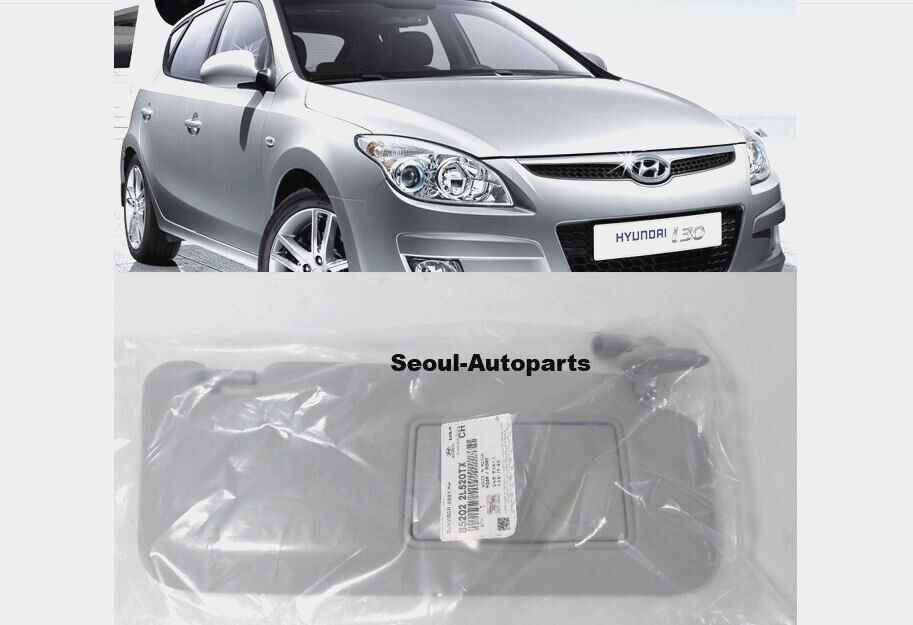 Genuine Hyundai Left Sun Visor With Mirror – Gray, Part #852012L520TX, For I30, I30CW 2008-2011 With Sunroof - View #6