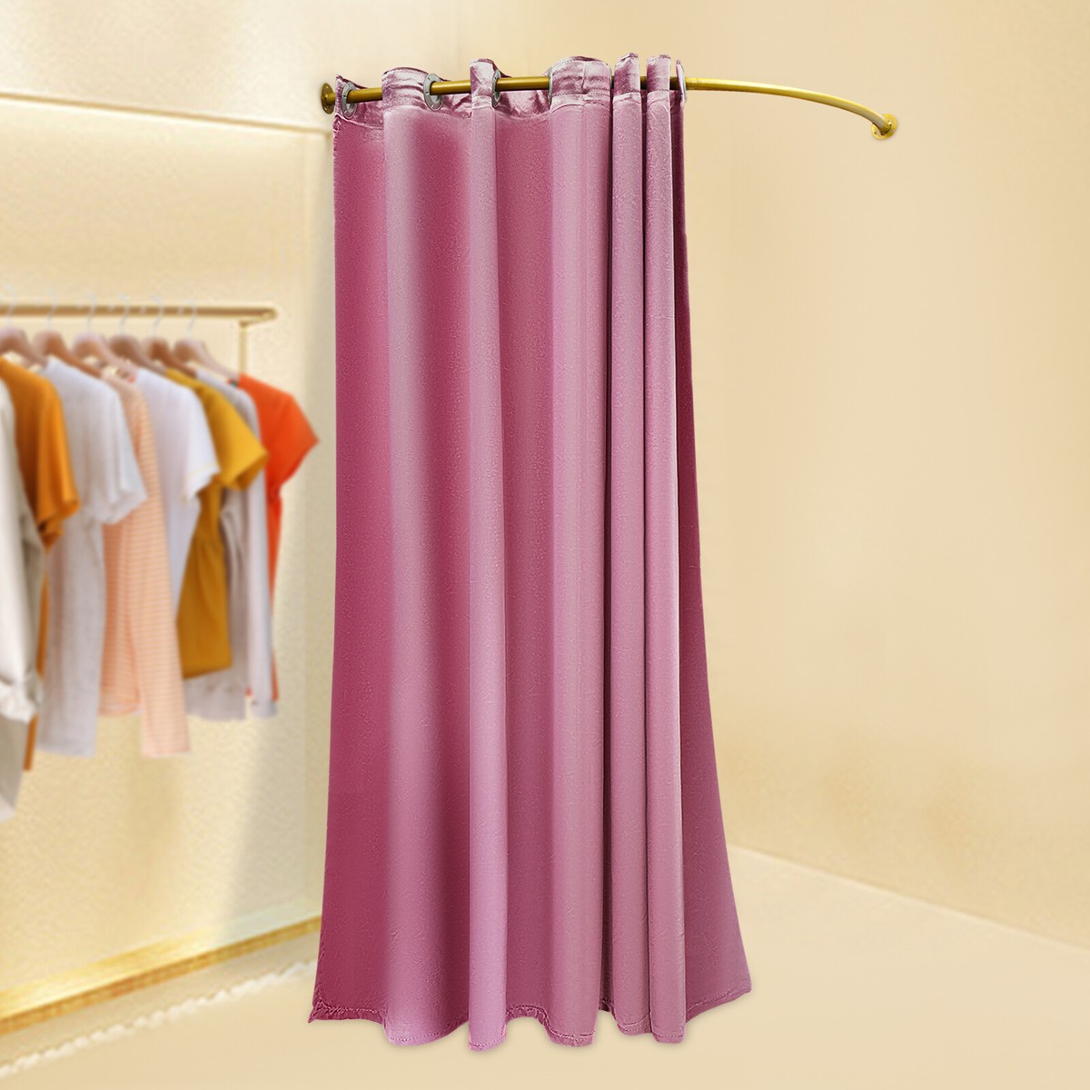 Clothing Store Fitting Room, Dressing Room Used in Mall Pink