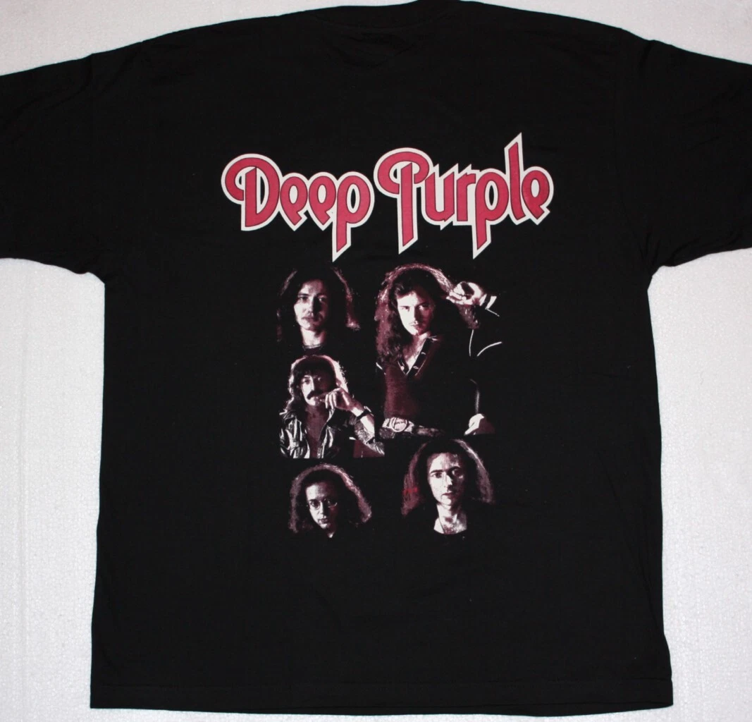 Deep Purple Band Legend Men T-shirt Black Cotton Tee Sizes S to 4XL
