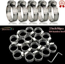 2inch Stainless Steel Adjustable Range Worm Gear Hose Clamps For Fuel Line Clamp 2inch Stainless Steel Adjustable Range Worm Gear Hose Clamps For Fuel Line Clamp