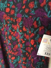 NWT LuLaRoe Maxi Skirt XXS, Floral, Butterflies! Thicker Material! Made in USA!