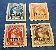 OCCUPAZIONE AUSTRIACA 1918 MERCURIO SERIE COMPLETA MLH*