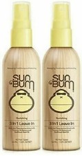 2 Sun Bum Revitalizing 3 In 1 Leave In Conditioner Hair Spray 1.5oz Travel Size
