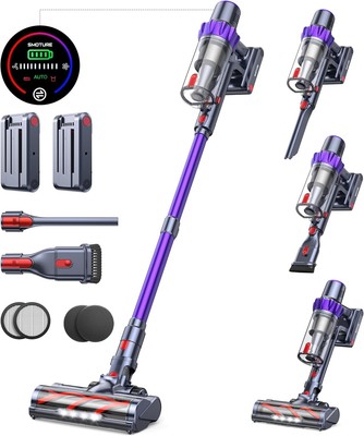 Smart LED Touch Cordless Vacuum with 40KPA Suction & Automatic Floor Adaptation