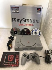 Sony PlayStation 1 Bundle DualShock Controller TESTED SCPH-7501 No Power Supply