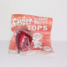  1 Casper the Friendly Ghost Red version spinning top n package Harvey Cartoons