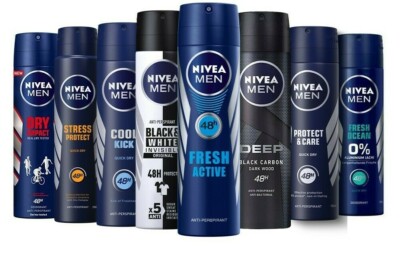 6 Pack Nivea Men Deodorant Spray 150 ml Each (6x150ml)  *Made in Germany