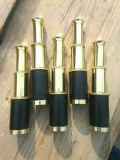 Marine Nautical Brass Telescope Vintage Leather Grip Spyglass Lot Of 5 unit