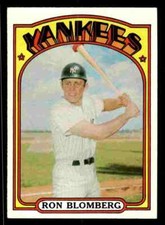 1972 Topps Ron Blomberg #203 - New York Yankees