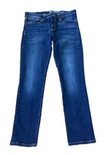 Gap Jeans Womans 6/28R Blue Denim Straight Cuff EUC