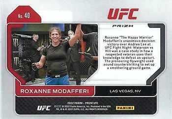 Roxanne Modafferi 2022 Panini Prizm UFC - Silver #40 - - Image 2 of 2