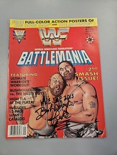 SIGNED BY BUSHWHACKER LUKE - WWF Battlemania #2 (Valiant, 1991) WWE HALL OF FAME