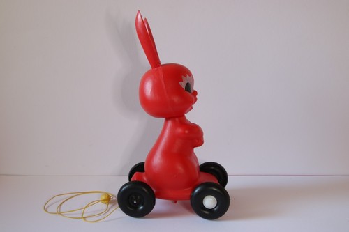 Vintage DMSZ plastic Hase made in Hungary Spielzeug 60er bis 80er RAR! - Bild 3 von 7