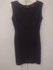Ann Taylor Women's Sleeveless Fitted Sheath Dress, Black, Size 6
