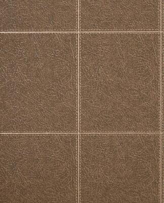 Fine Decor Cameden Stitch Fliese Lederoptik Mokka Strukturtapete FD42992