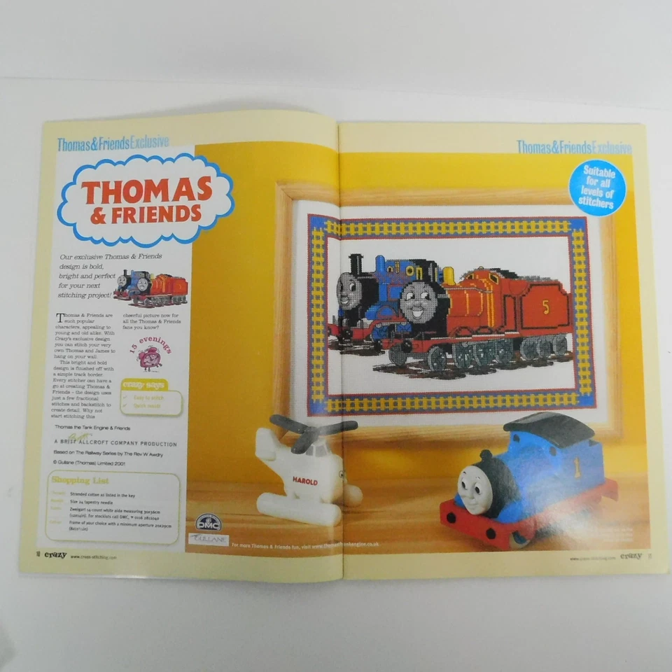 Cross Stitch Crazy Magazine September 2002 Issue 34 Thomas & Friends Dogs Flower - Image 3 of 4
