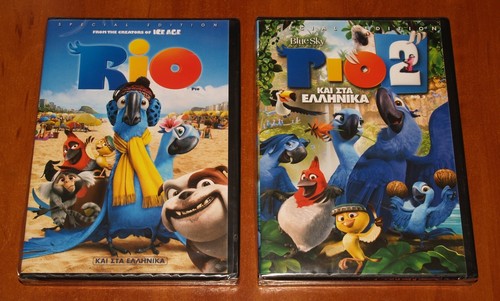 Rio 1 2 Set 2x Dvd English Romanian Greek Region 2 New Ebay