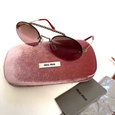 New in Case Original $500 MIU MIU Evolution Rhinestone Rimless  