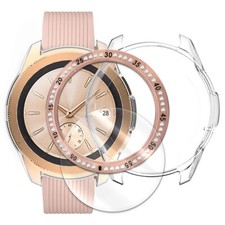 Screen Protector Waterproof Case Ring Cover f Samsung Galaxy Watch 42mm SM-R815U