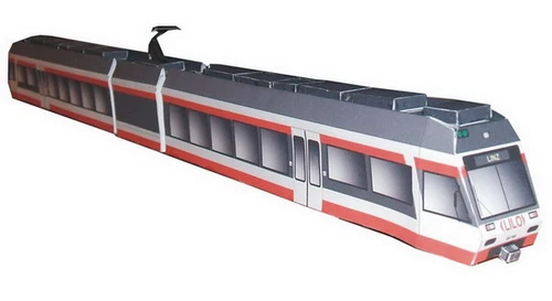 Regionalbahn U-Bahn Deutschland! Kartonmodell! Bausatz! Bastelbogen!