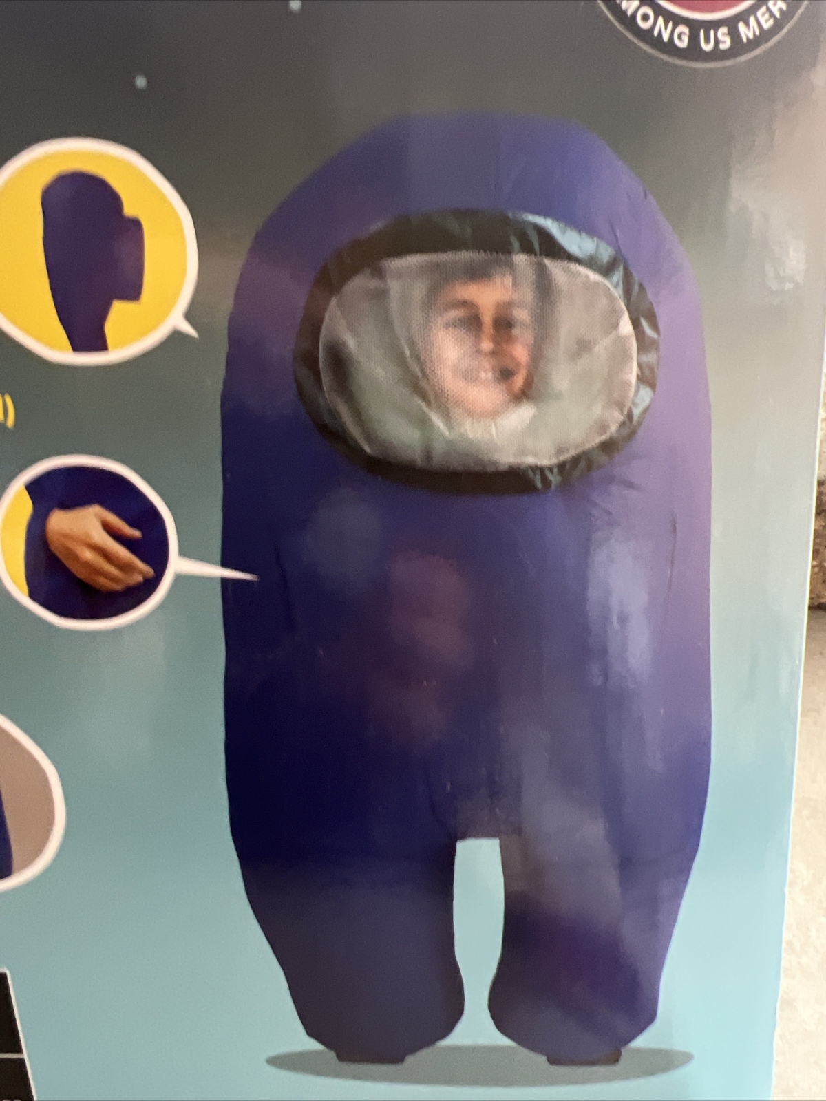 2 Costumes ! Among Us Inflatable Crewmate Halloween C… Gem