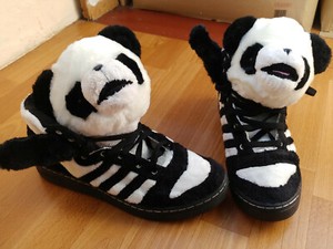 adidas js wings panda bear