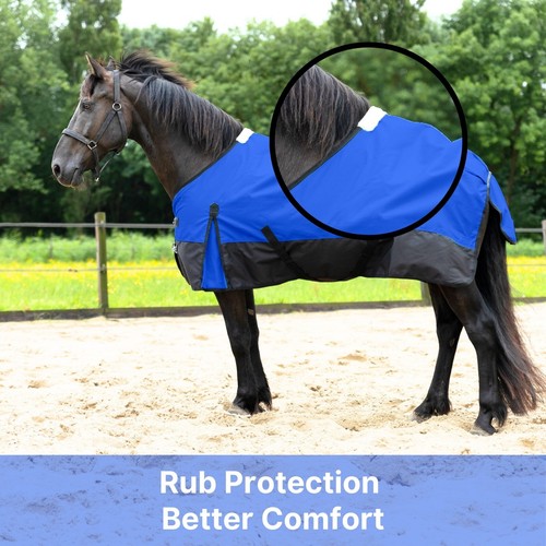 Resistance 1200 Denier Ligero Sin Relleno Resistente al Agua Caballo Lluvia Sábana - Imagen 38 de 43
