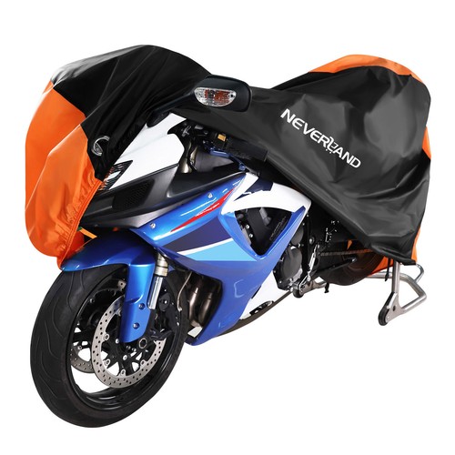 XXXL Wasserdicht Motorradplane Abdeckplane Motorrad Abdeckung Outdoor Schneefest - Bild 10 von 12