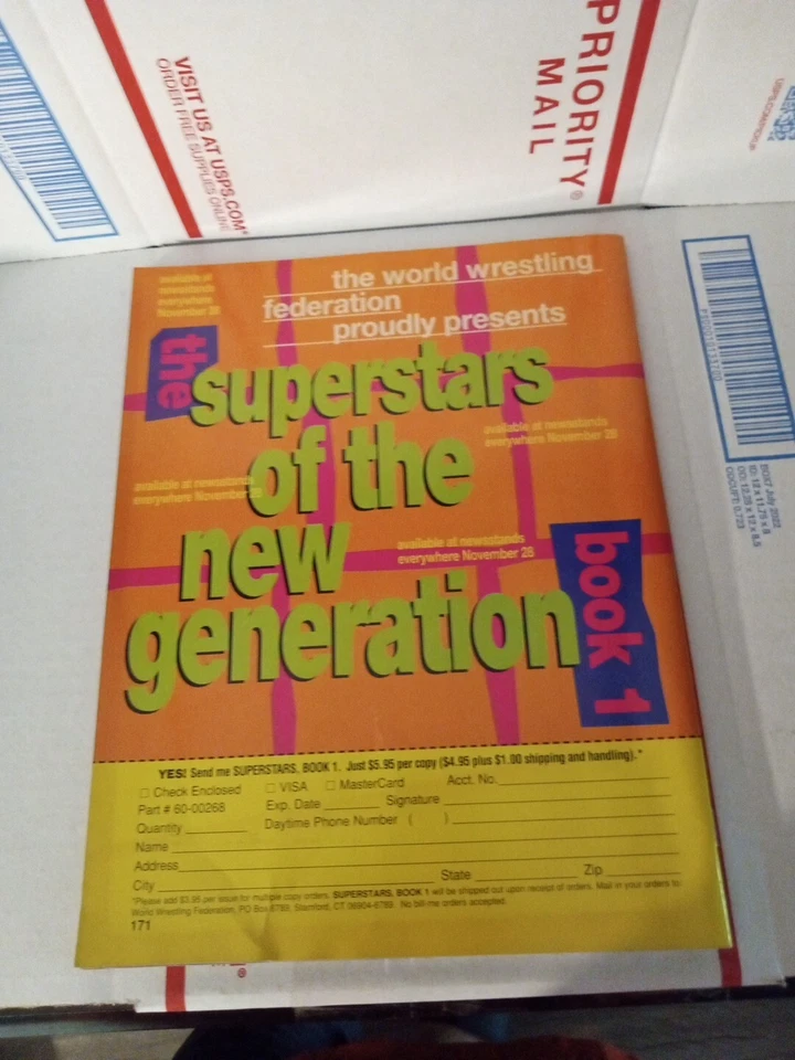 WWF Magazine 1995 Undertaker Iconic Cover W/ Poster Cutout & Cards Rare Cb 49 Foto 2 de 3