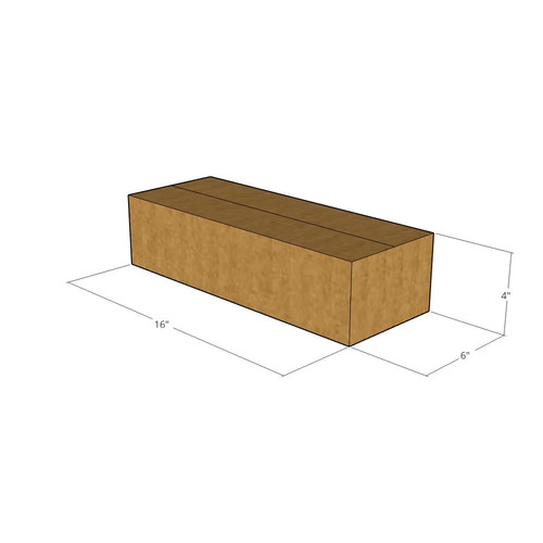 200 16x6x4 Kraft Brown Corrugated Shipping Boxes 32 ECT Single-Wall New - Afbeelding 4 van 4
