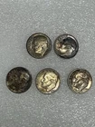1947-1964 Roosevelt Silver Dime Mixed Lot. 5 Pcs