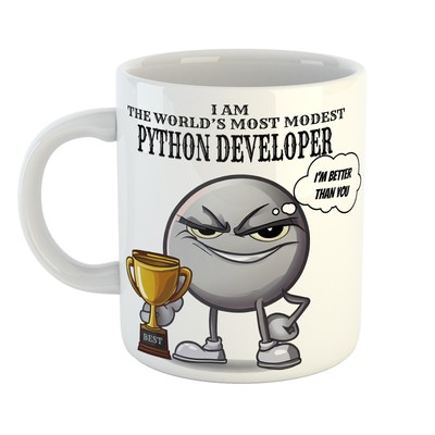 Workday Hero Tasse - WELTBESCHEIDENSTER PYTHON ENTWICKLER - Schreibtisch Geschenk - Neu eingetroffen