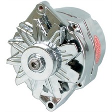 Powermaster 67293 GM Chevy 12SI 1-Wire 150 Amp Alternator, Polished Aluminum