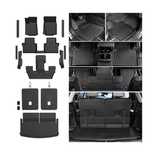 Floor Mats Cargo Mat for 2021-2025 Jeep Grand Cherokee L Captain Chair(Only f...