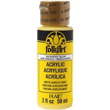 FolkArt Acrylic Paint 2oz-Daffodil Yellow