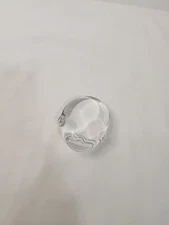 Spode Cut Crystal Art Glass Frog Toad Figurine Paperweight Signed