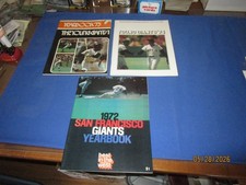 1972 1973 1974 San Francisco Giants Baseball Yearbook Lot one has Willie Mays