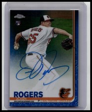 2019 Topps Chrome #RA-JR Josh Rogers Rookie Autographs Blue Refractor #/150