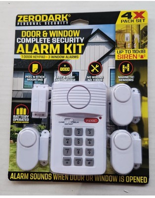 ZeroDark Personal Security Door & Window Complete Security Alarm Kit - 4X Pack
