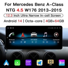 Ultra Narrow 12.3 Inch Upgrade for Mercedes Benz A Class W176 2013-2015 Carplay
