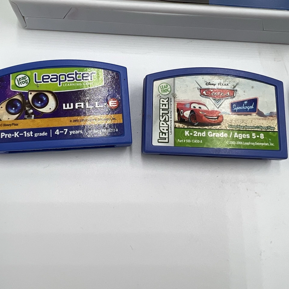 Lot 6 Leapfrog Game Cartridges Leapster cars SpongeBob Batman Star Wars dinosaur - Image 4 of 4