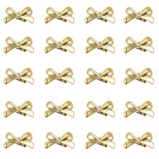 20PCS Gold Mini Bow Hair Clips, Non-Slip Alligator Metal Small Bows for Women...